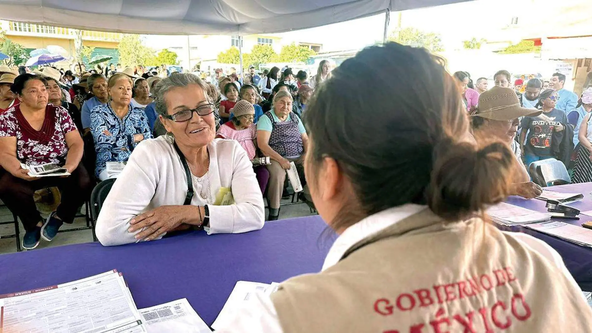 Inscripciones de personas adultas mayores para la pensión del bienestar